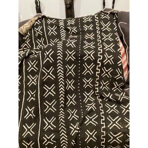 Mud Cloth Textile Authentic Naturally Hand Crafted From Mali 66X42 Inch Vintage